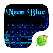 Neon Blue GO Keyboard Theme