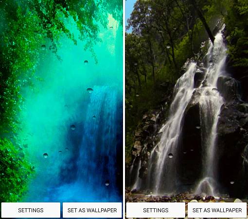 Скриншоты из Водопад Живые Обои