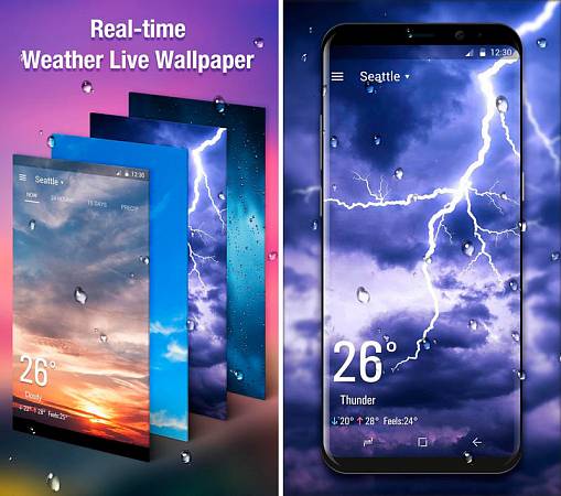 Скриншоты из Real Time Weather Live Wallpaper