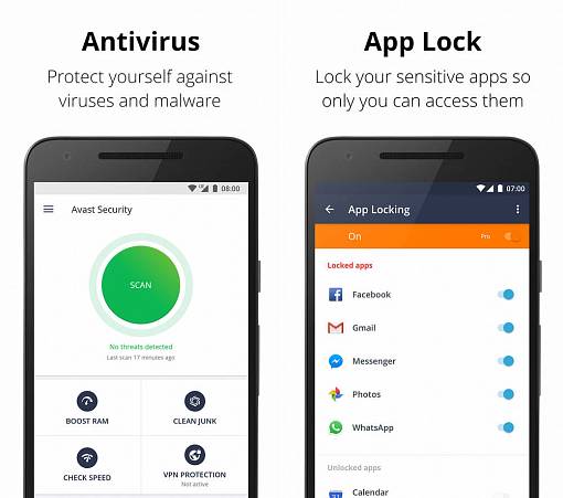 Скриншоты из Avast антивирус и защита 2018
