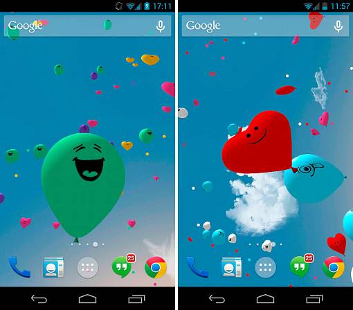 Скриншоты из Воздушные шарики 3D живые обои