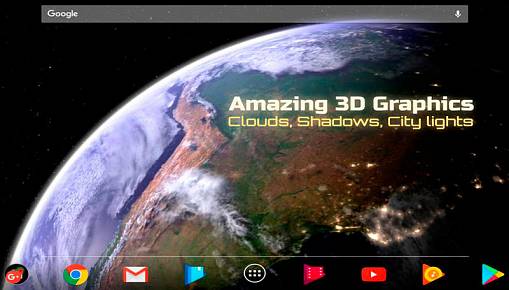 Скриншоты из Earth & Moon Gyro 3D Parallax Live Wallpaper