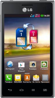 Телефон LG Optimus L5 Dual