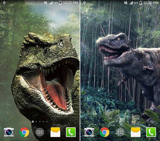 Скриншоты из Динозавр живые обои