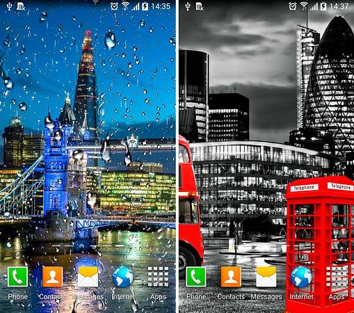 Скриншоты из Дождливый Лондон Живые Обои