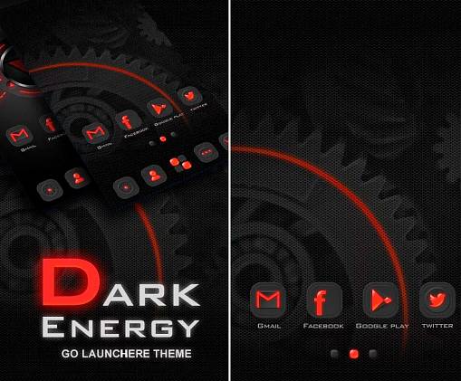 Скриншоты из Dark Energy GO Launcher Theme