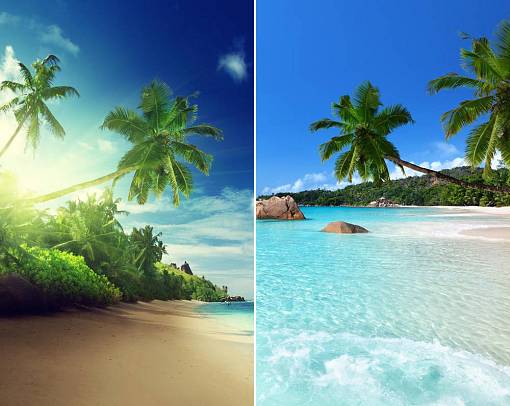 Скриншоты из Тропический Пляж Живые Обои